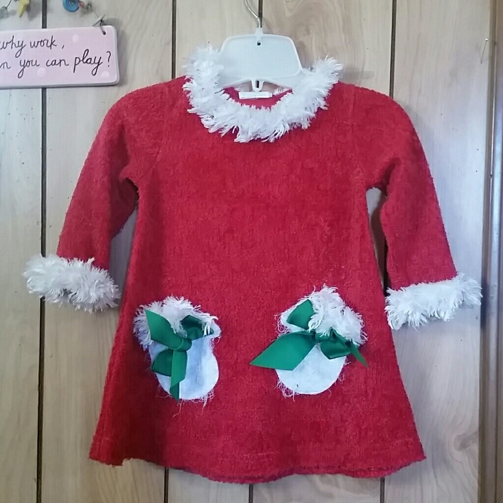 Peaches and Cream Xmas dress